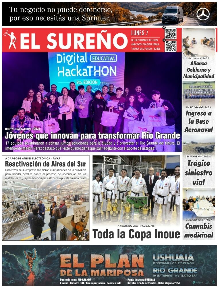 Media Panel - Developments and Systems | POWER RADIO - Tapa del diario El Sureño